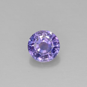 0,51 ctw natürlicher violetter Saphir, Rundschliff, VS