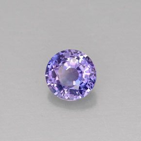 0,51 ctw natürlicher violetter Saphir, Rundschliff, VS