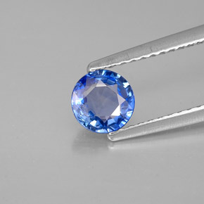 0,69 ctw natürlicher blauer Saphir, Rundschliff, VS