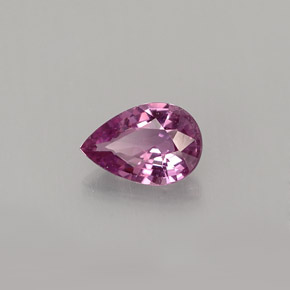 0,52 ctw natürlicher violetter Saphir, Birnenform, VVS