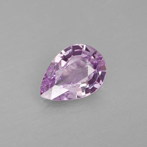 0,39 ctw natürlicher violetter Saphir, Birnenform, VVS