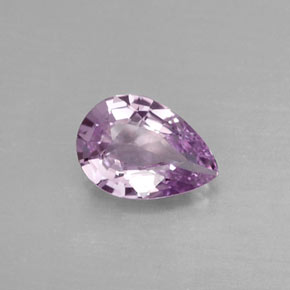 0,39 ctw natürlicher violetter Saphir, Birnenform, VVS