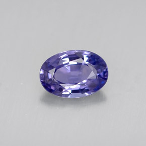 0,53 ctw natürlicher violetter Saphir, Oval Schliff, VS