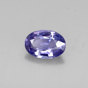 0,53 ctw natürlicher violetter Saphir, Oval Schliff, VS