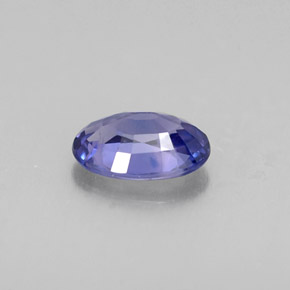 0,53 ctw natürlicher violetter Saphir, Oval Schliff, VS