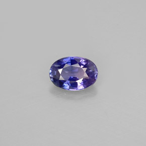 0,59 ctw natürlicher violetter Saphir, Oval Schliff, VS
