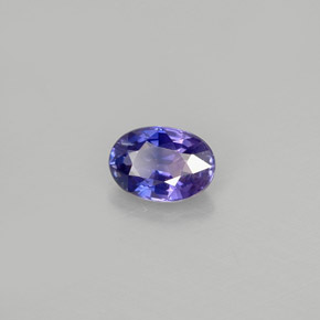 0,59 ctw natürlicher violetter Saphir, Oval Schliff, VS