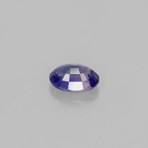 0,59 ctw natürlicher violetter Saphir, Oval Schliff, VS