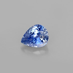 0,93 ctw natürlicher blauer Saphir, Birnenform, VVS-VS
