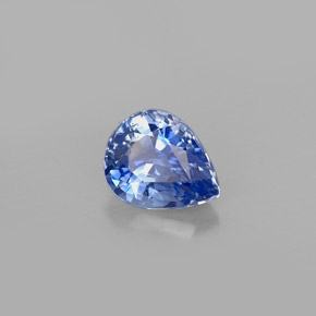 0,93 ctw natürlicher blauer Saphir, Birnenform, VVS-VS