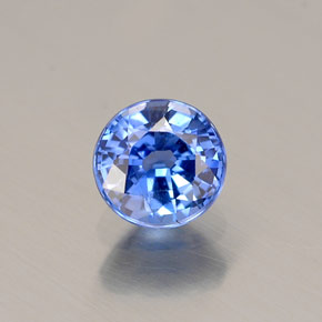 0,54 ctw natürlicher blauer Saphir, Rundschliff, VS
