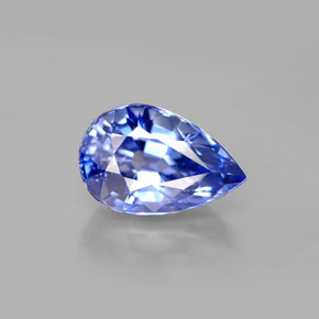 3,60 ctw natürlicher blauer Saphir, Birnenform, VVS-VS