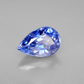 3,60 ctw natürlicher blauer Saphir, Birnenform, VVS-VS