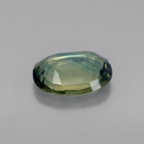 1,69 ctw natürlicher grüner Saphir, Oval Schliff, VVS