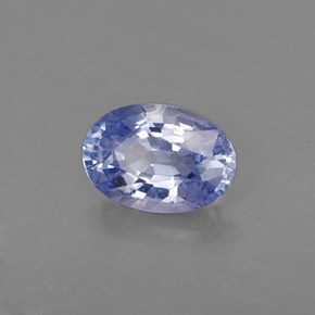 0,59 ctw natürlicher blauer Saphir, Oval Schliff, VS