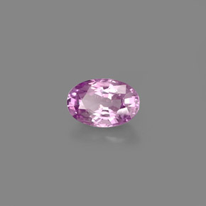 0,61 ctw natürlicher violetter Saphir, Oval Schliff, VVS-VS