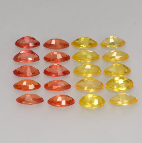 2,59 ct natürliche mehrfarbiger Saphir-Edelsteine, Marquise, VVS-VS