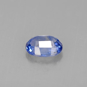 0,88 ctw natürlicher blauer Saphir, Oval Schliff, VVS
