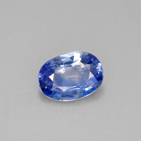 0,82 ctw natürlicher blauer Saphir, Oval Schliff, VVS-VS