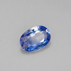 0,82 ctw natürlicher blauer Saphir, Oval Schliff, VVS-VS