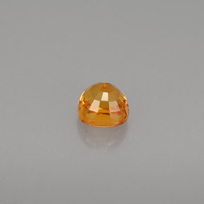 0,61 ctw natürlicher orangefarbener Saphir, Kissenschliff, VS