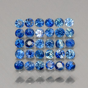  ct natürliche blauer Saphir-Edelsteine, Rundschliff, VS
