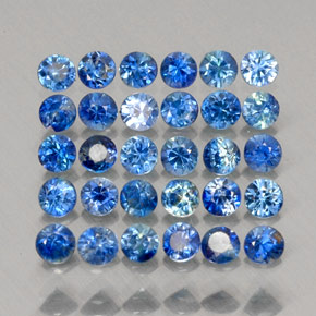  ct natürliche blauer Saphir-Edelsteine, Rundschliff, VS