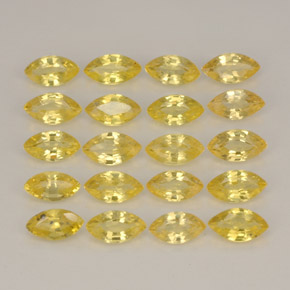  ct natürliche gelber Saphir-Edelsteine, Marquise, VVS-VS