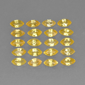  ct natürliche gelber Saphir-Edelsteine, Marquise, VVS-VS