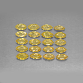 1,92 ct natürliche gelber Saphir-Edelsteine, Marquise, VVS-VS