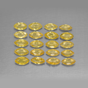 1,92 ct natürliche gelber Saphir-Edelsteine, Marquise, VVS-VS