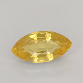 1,01 ctw natürlicher gelber Saphir, Marquise, VS