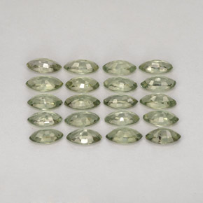  ct natürliche grüner Saphir-Edelsteine, Marquise, VS