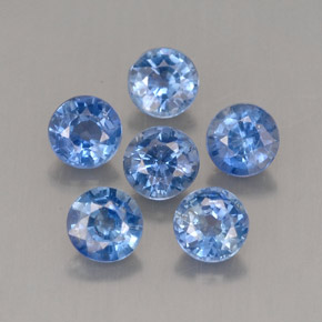  ct natürliche blauer Saphir-Edelsteine, Rundschliff, VS