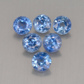 ct natürliche blauer Saphir-Edelsteine, Rundschliff, VS