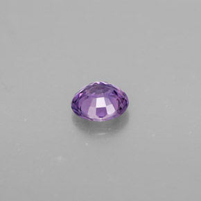 0,47 ctw natürlicher violetter Saphir, Rundschliff, VVS-VS