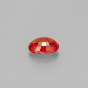 0,60 ctw natürlicher orangefarbener Saphir, Oval Schliff, VVS-VS
