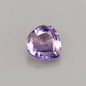 0,53 ctw natürlicher violetter Saphir, Birnenform, VS