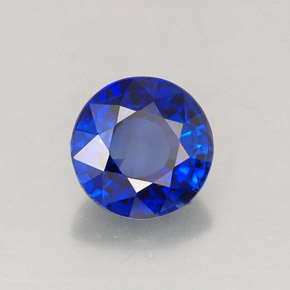1,11 ctw natürlicher blauer Saphir, Rundschliff, VVS-VS