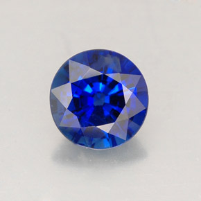 1,02 ctw natürlicher blauer Saphir, Rundschliff, VS