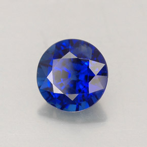 1,02 ctw natürlicher blauer Saphir, Rundschliff, VS
