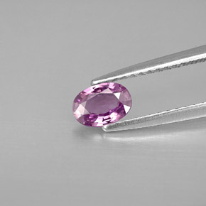 0,46 ctw natürlicher violetter Saphir, Oval Schliff, VVS