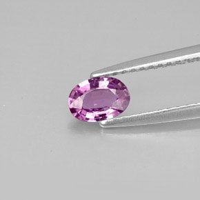 0,50 ctw natürlicher violetter Saphir, Oval Schliff, VVS-VS