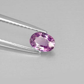 0,50 ctw natürlicher violetter Saphir, Oval Schliff, VVS-VS