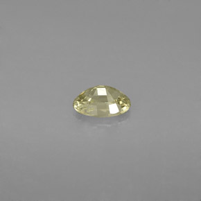 0,61 ctw natürlicher gelber Saphir, Oval Schliff, VS