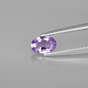 0,47 ctw natürlicher violetter Saphir, Oval Schliff, VVS-VS