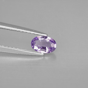 0,47 ctw natürlicher violetter Saphir, Oval Schliff, VVS-VS