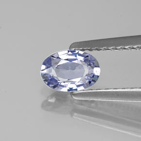 0,60 ctw natürlicher violetter Saphir, Oval Schliff, VVS-VS
