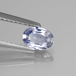 0,60 ctw natürlicher violetter Saphir, Oval Schliff, VVS-VS