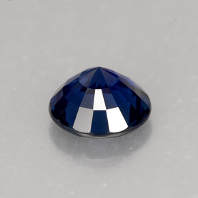 1,34 ctw natürlicher blauer Saphir, Rundschliff, VVS